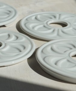 Ceramiczna podkładka pod naczynie vintage