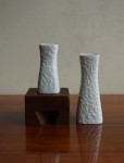 Miniaturka wazon porcelanowy biały zestaw 2 szt. vintage