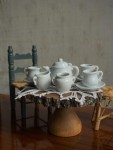 Miniaturka serwis dla lalek ceramiczny vintage