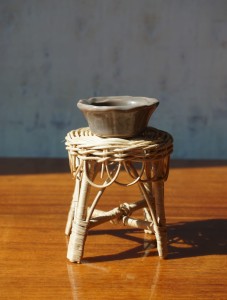 Miniaturka miseczka ceramiczna kwiat vintage