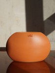 Wazon ceramiczny pomarańczowy design vintage