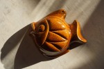 Ceramiczna ryba na ścianę, forma vintage