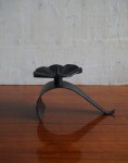 Świecznik metalowy brutalizm mały vintage