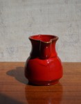 Mlecznik ceramiczny czerwony vintage