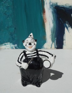 Klaun figurka porcelanowa vintage 