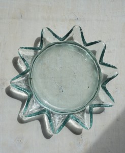 Patera słońce szkło vintage