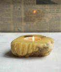 Świecznik alabaster vintage