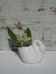 Łabędź naczynie ceramiczne vintage