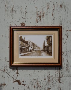 Stare zdjęcie ulicy w Chesham przedruk  vintage