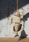 Ryba dekoracja zawieszka ceramiczna vintage
