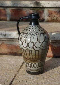 Wazon dzban ceramiczny ptaki vintage