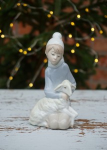 Chłopiec z owieczką figurka Llardo vintage