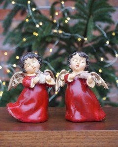 Anioły muzykujące zestaw 2 szt. vintage