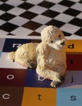 Pudel figurka vintage