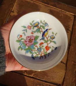 Porcelanowy talerzyk miniaturka Aynsley vintage