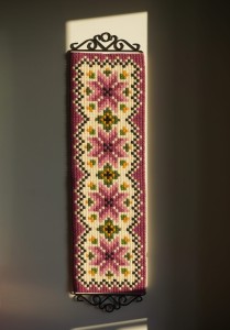 Makata makatka ścienna handmade vintage 