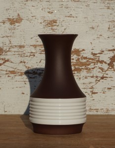 Wazon porcelanowy czekoladowy Arzberg vintage