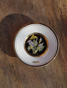 Talerzyk dekoracyjny Chokin Art Japan vintage