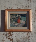 Obrazek wydruk martwa natura Red Vase J. Simmonds vintage 
