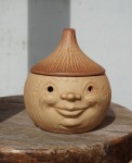 Pojemnik na cebulę  głowa vintage 