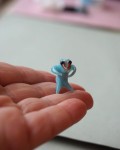 Borsuk stworek miniaturka figurka szkło