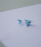 Delfin figurka miniaturka szkło 