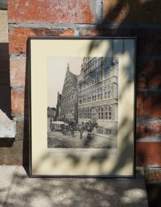 Zdjecie przedruk stare budynki vintage