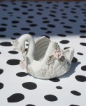 Łabedź porcelanowy figurka naczynie vintage