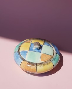 Bombonierka bomboniera naczynie z pokrywką ceramiczne vintage