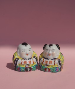 Figurki chińskie para vintage