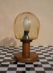 Lampka nocna lampa drewniana vintage