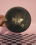 Patera mosiężna ryba vintage