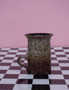 Naczynie ceramiczne z uchem kubek vintage