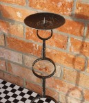 Świecznik metalowy metaloplastyka vintage