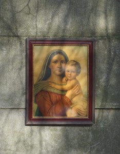 Obraz Maryja z Dzieciątkiem vintage