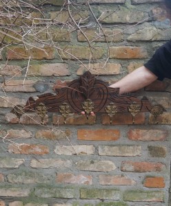 Stary drewniany wieszak  vintage