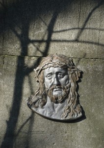 Jezus płaskorzeźba odlew vintage