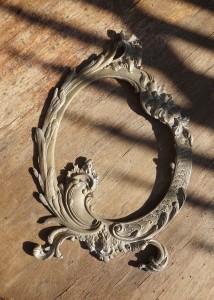Stara metalowa ramka vintage
