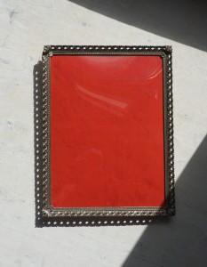 Stara ramka metalowa koronkowa Toma vintage 
