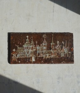 Plakieta artystyczna Praga dekoracja ścienna vintage 