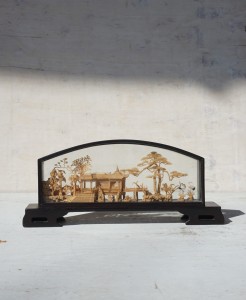 Diorama z korka vintage
