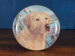 Talerz kolekcjonerski porcelanowy pies labrador Oddany towarzysz Franklin Mint vintage