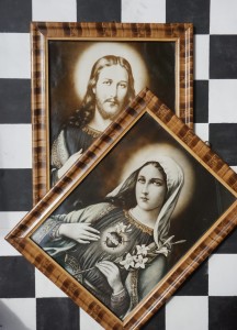 Maryja Jezus obrazy zestaw 2  szt. vintage