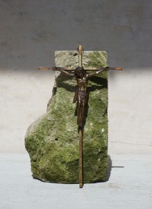 Krzyż ścienny patyna vitage