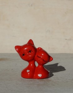 Kot kotek figurka miniaturka vintage