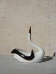 Łabędź naczynie ceramiczne osłonka vintage
