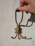 Wieszak metalowy maszkaron vintage