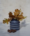 Naczynie ceramiczne romby vintage