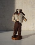 Lalka figurka staruszek leśny dziadek rękodzieło vintage