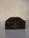Szkatułka kuferek drewniany vintage